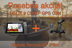 Humminbird HELIX 9 CHIRP GPS G3N + Motor Minn Kota Terrova iPilot