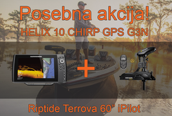 Humminbird HELIX 10 CHIRP GPS G3N + Motor Minn Kota Terrova iPilot