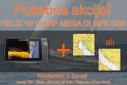 Humminbird HELIX 10 CHIRP MEGA DI GPS G3N  + Navionics + Small