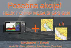 Humminbird HELIX 7 CHIRP MEGA SI GPS G3N + Navionics + Small  