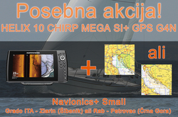 Humminbird HELIX 10 CHIRP MEGA SI+ GPS G4N + Navionics + Small