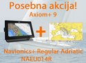 Raymarine Axiom+ 9, 9" Multifunction Display z Navionics+ Regular Adriatic NAEU014R
