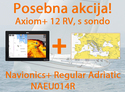 Raymarine Axiom+ 12 RV, 12" Multifunction Display z RealVision 3D, 600W Sonar in RV-100 sonda z Navionics+ Regular Adriatic NAEU014R