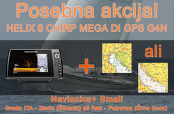 Humminbird HELIX 8 CHIRP MEGA DI GPS G4N + Navionics + Small