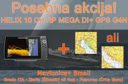 Humminbird HELIX 10 CHIRP MEGA DI+ GPS G4N + Navionics + Small