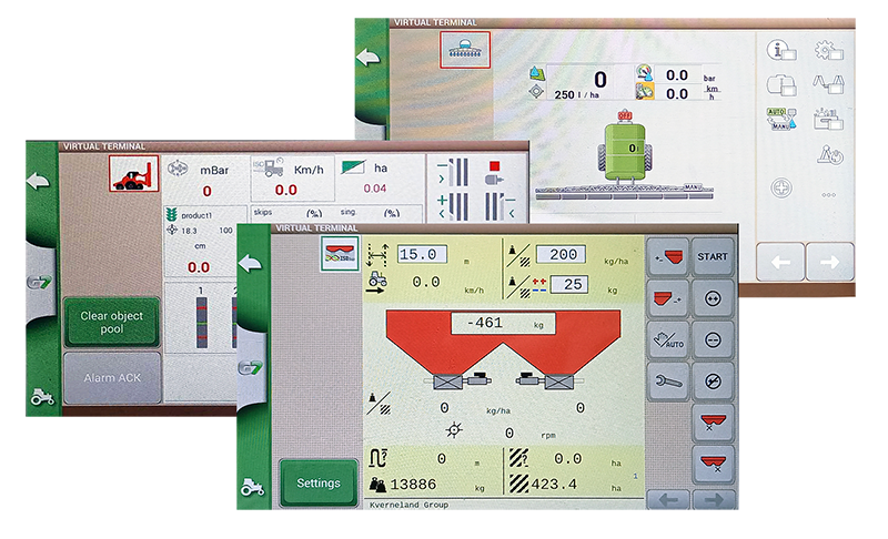 Farmnavigator g7iso isobus schermate