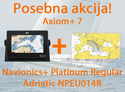 Raymarine Axiom+ 7, 7" Multifunction Display z Navionics+ Platinum Regular Adriatic NPEU014R